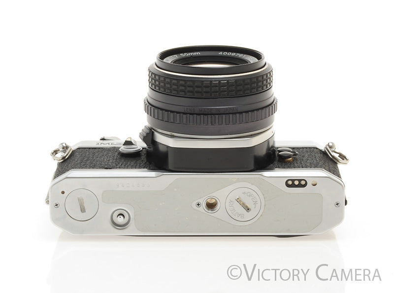 Pentax MX Chrome 35mm Camera w/ 50mm f1.7 Prime Lens -New Seals- [EXC+]