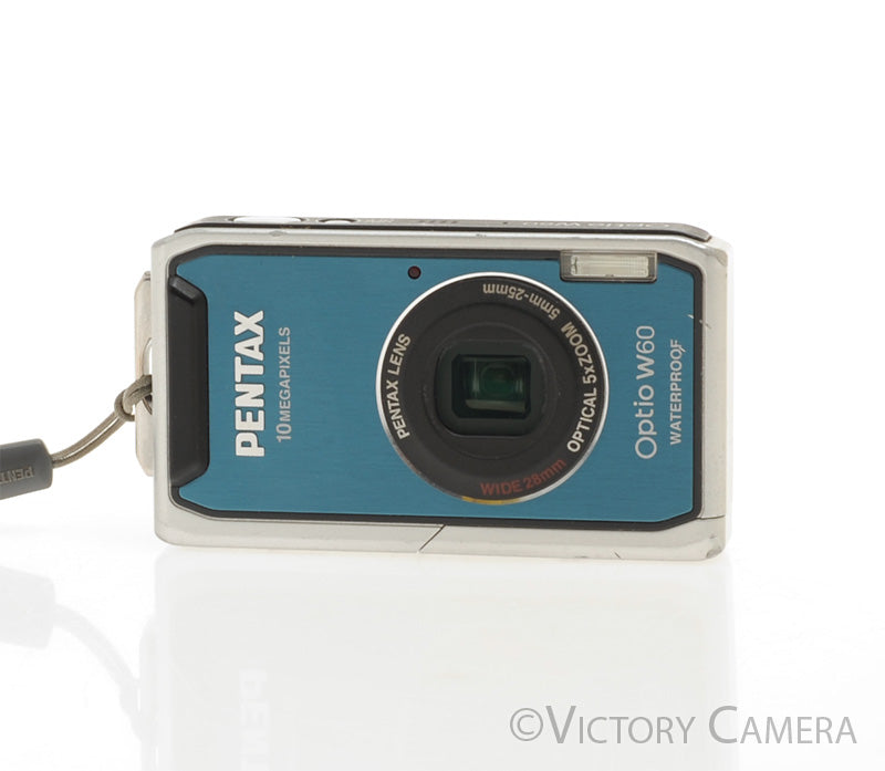 PENTAX Optio W60 ブルー オールドコンデジ 防水カメラ 防水カメラ】 PENTAX optio W60 ブルー オールドコンデジ カメラ