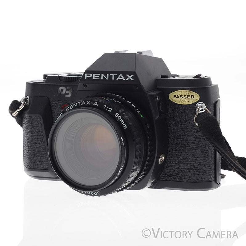 Pentax P3 35mm Film Camera w/ 50mm f2 Prime Lens [EXC+] - Victory Camera
