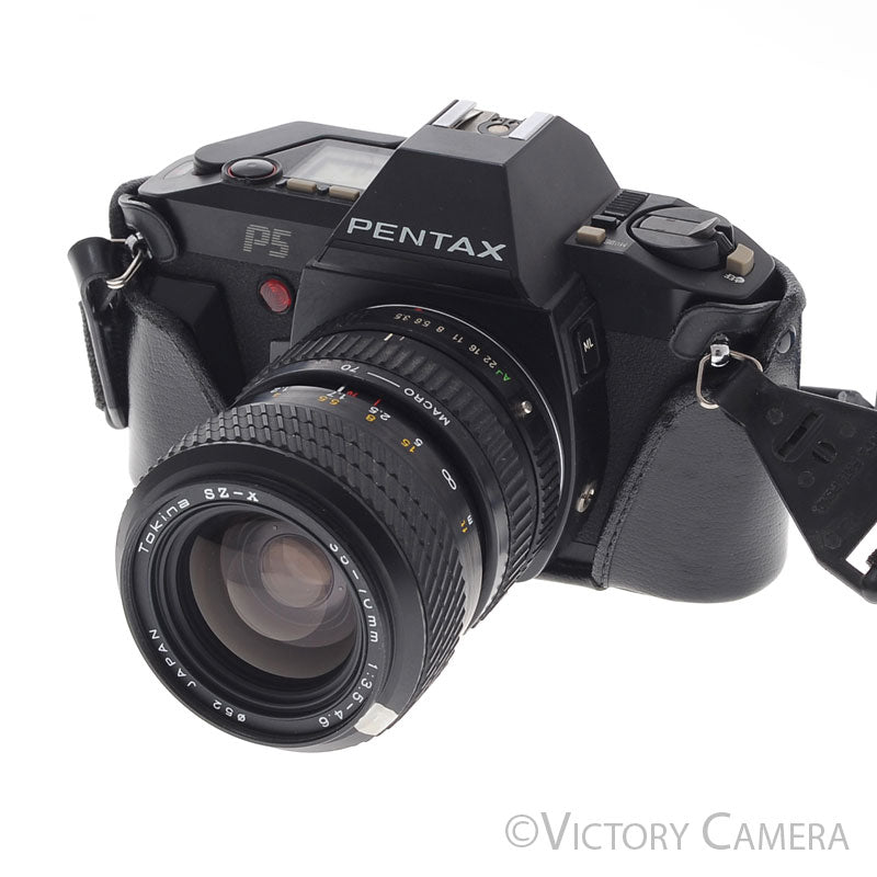 Pentax P5 Black 35mm Film Camera w/ 35-70mm Zoom Lens [EXC] - Victory Camera