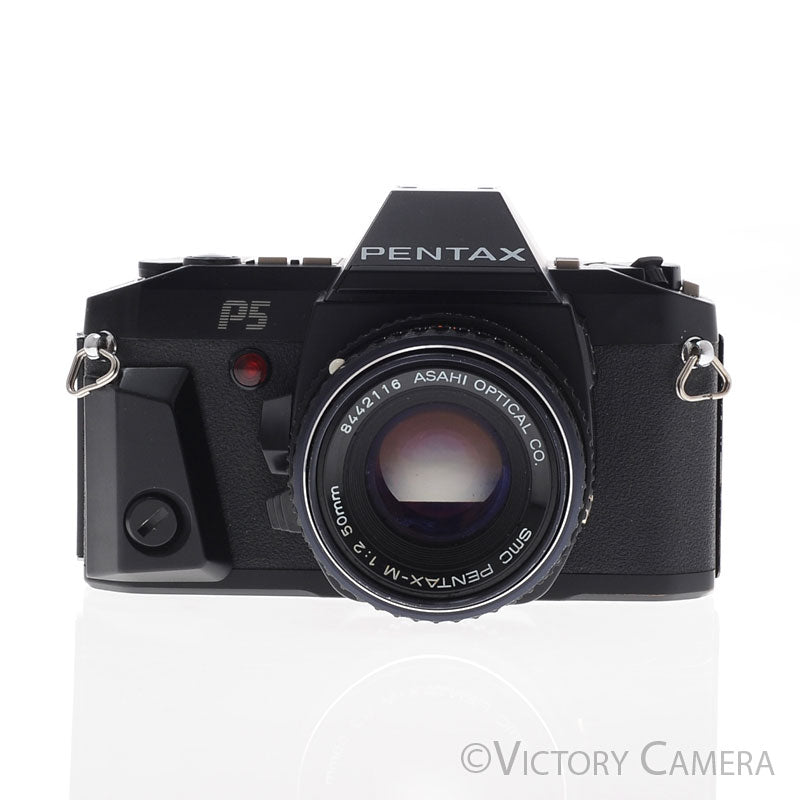 Pentax P5 Black 35mm Film Camera w/ 50mm f1.7 Lens [EXC+] - Victory Camera