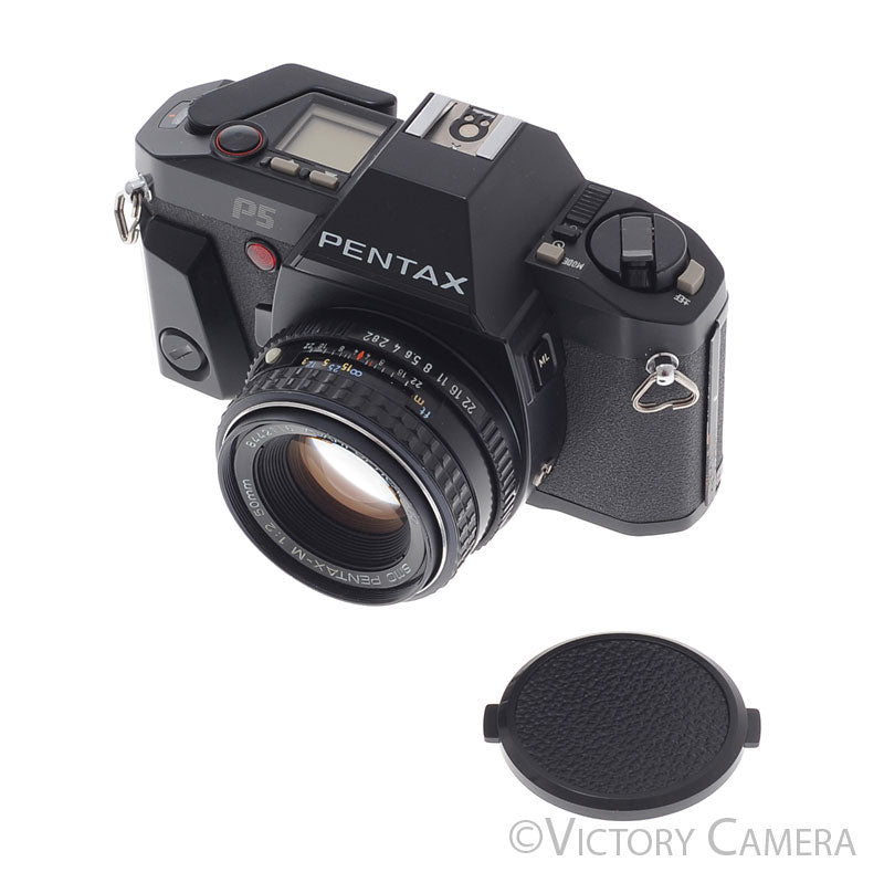 Pentax P5 Black 35mm Film Camera w/ 50mm f1.7 Lens [EXC+] - Victory Camera