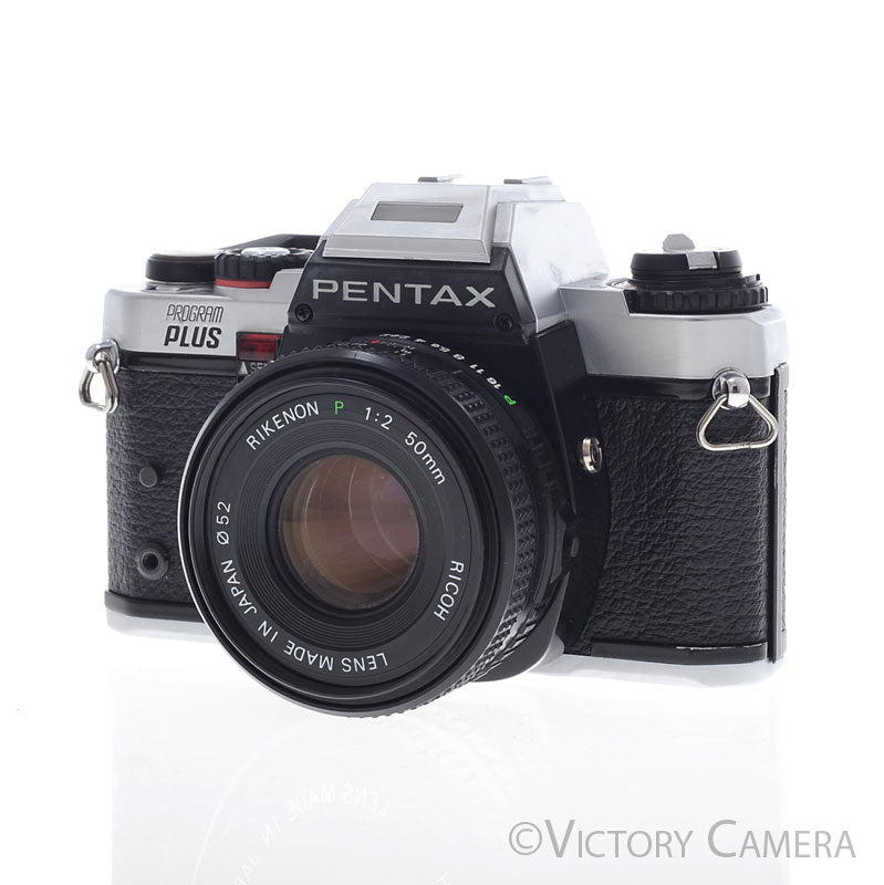 Pentax Program Plus Chrome 35mm Film Camera w/ 50mm f2 Prime Lens  [EXC] - Victory Camera
