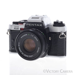 Pentax Program Plus Chrome 35mm Film Camera w/ 50mm f2 Prime Lens [EXC