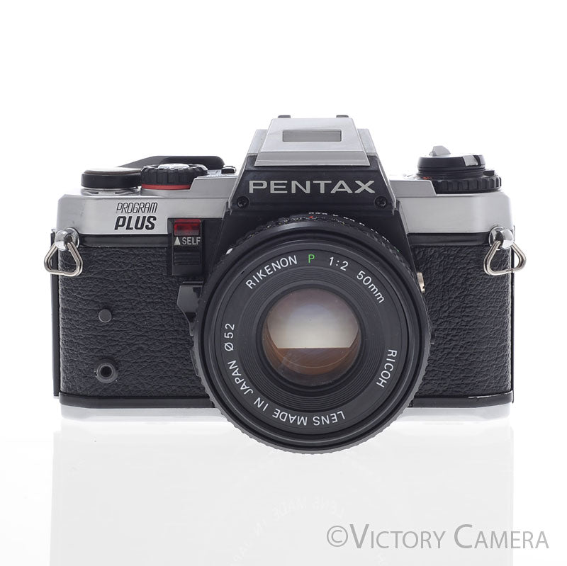 Pentax Program Plus Chrome 35mm Film Camera w/ 50mm f2 Prime Lens  [EXC] - Victory Camera
