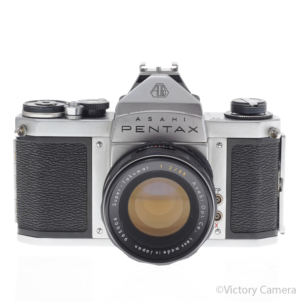 Pentax S3 Chrome 35mm SLR Film Camera 55mm f2 Prime Lens [EXC] image 1