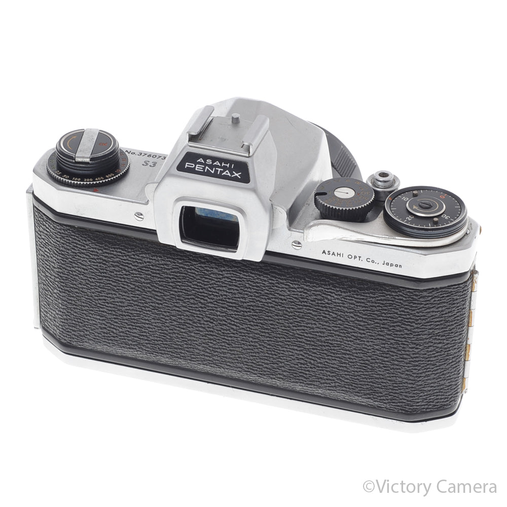 Pentax S3 Chrome 35mm SLR Film Camera 55mm f2 Prime Lens [EXC] image 3