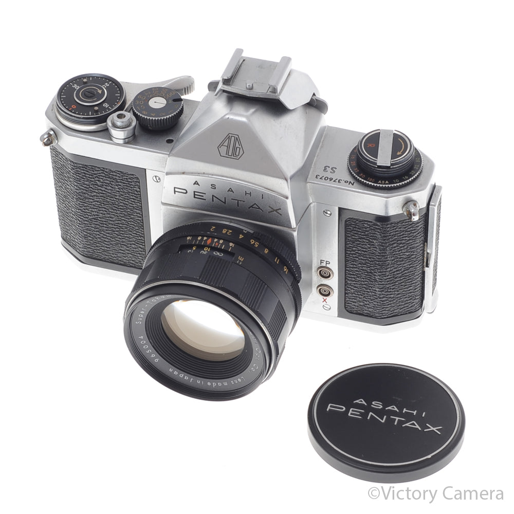 Pentax S3 Chrome 35mm SLR Film Camera 55mm f2 Prime Lens [EXC] image 5