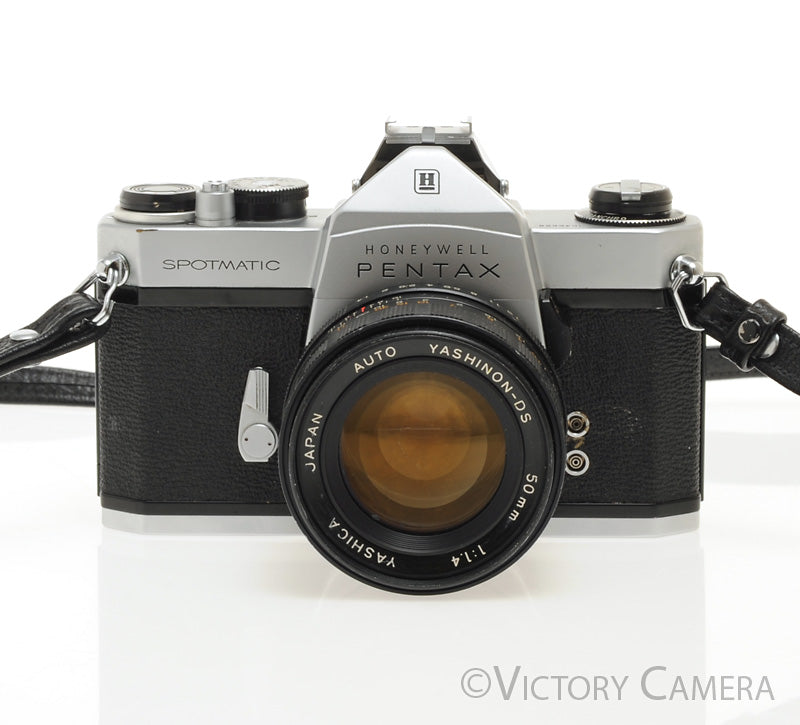 Pentax Spotmatic Chrome 35mm Camera 50mm f1.4 Lens -No Meter-  [EXC] - Victory Camera