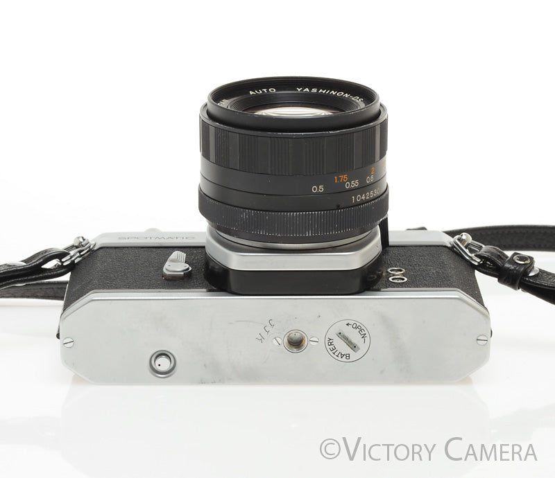 Pentax Spotmatic Chrome 35mm Camera 50mm f1.4 Lens -No Meter-  [EXC] - Victory Camera