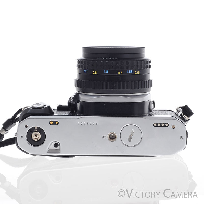 Pentax Super Program Chrome 35mm Film Camera w/ 50mm f2 Lens [EXC] - Victory Camera