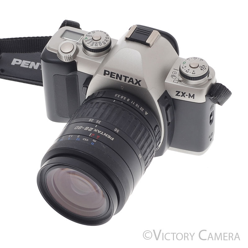 Pentax ZX-M AF 35mm Film Camera w/ 28-80mm Zoom Lens [EXC] - Victory Camera