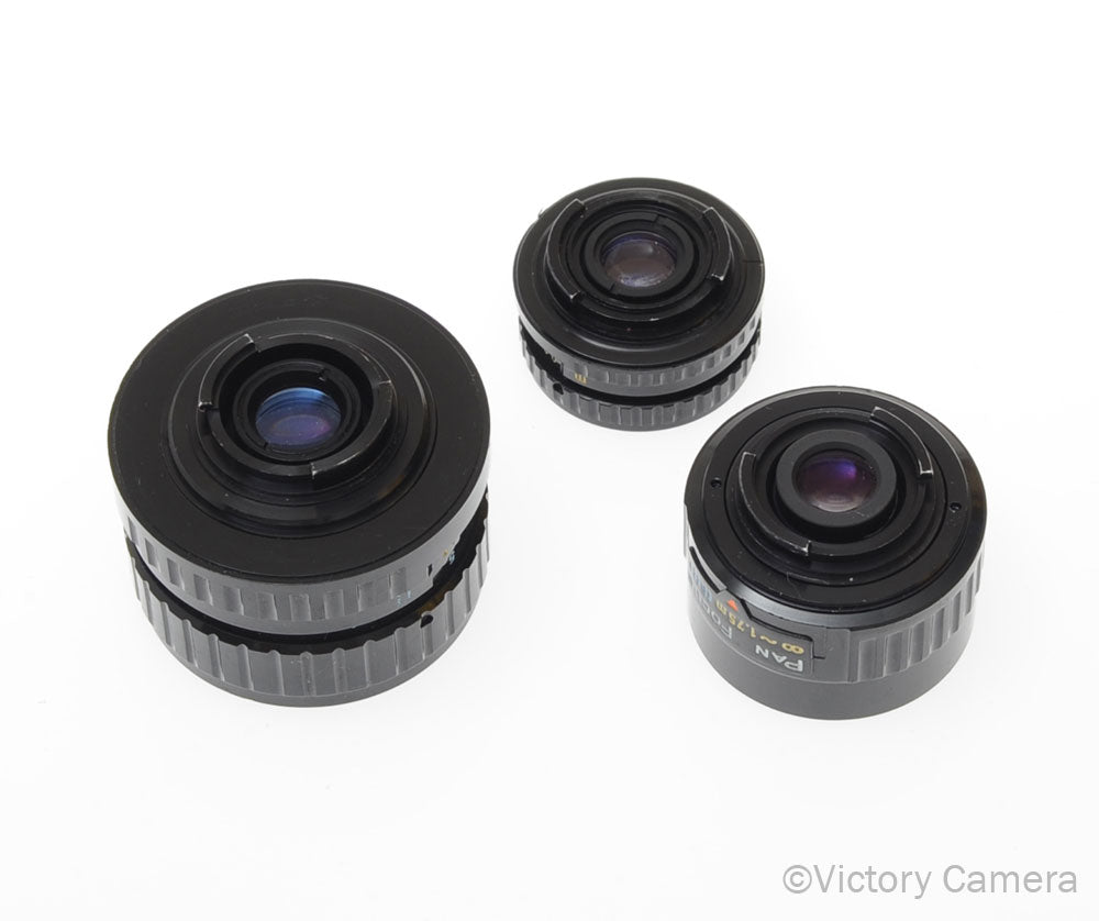 Pentax Auto 110 Lens Kit w/ 18mm f2.8, 24mm f2.8, 50mm f2.8 Prime Lens [EXC] - Victory Camera
