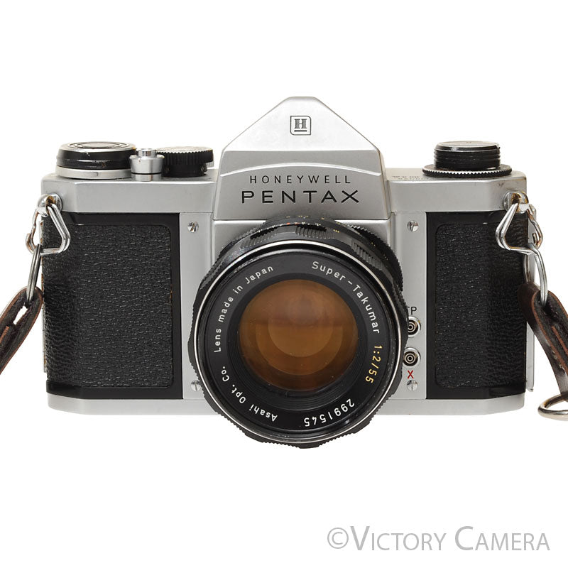 Pentax H1a Chrome 35mm Film Camera w/ Super-Takumar 50mm f2 Lens [EXC] - Victory Camera