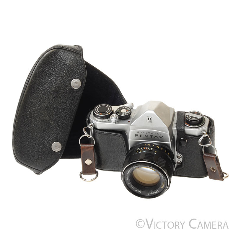 Pentax H1a Chrome 35mm Film Camera w/ Super-Takumar 50mm f2 Lens [EXC] - Victory Camera