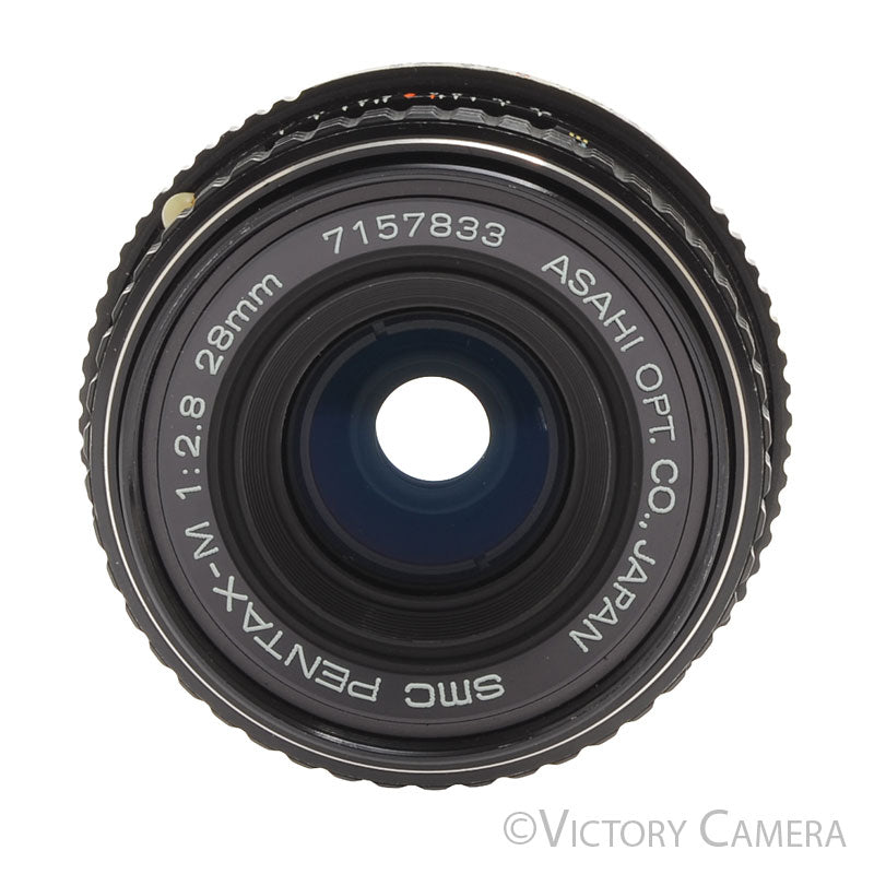Pentax-M SMC 28mm f2.8 K Mount Wide Angle Prime Lens [EXC] - Victory Camera