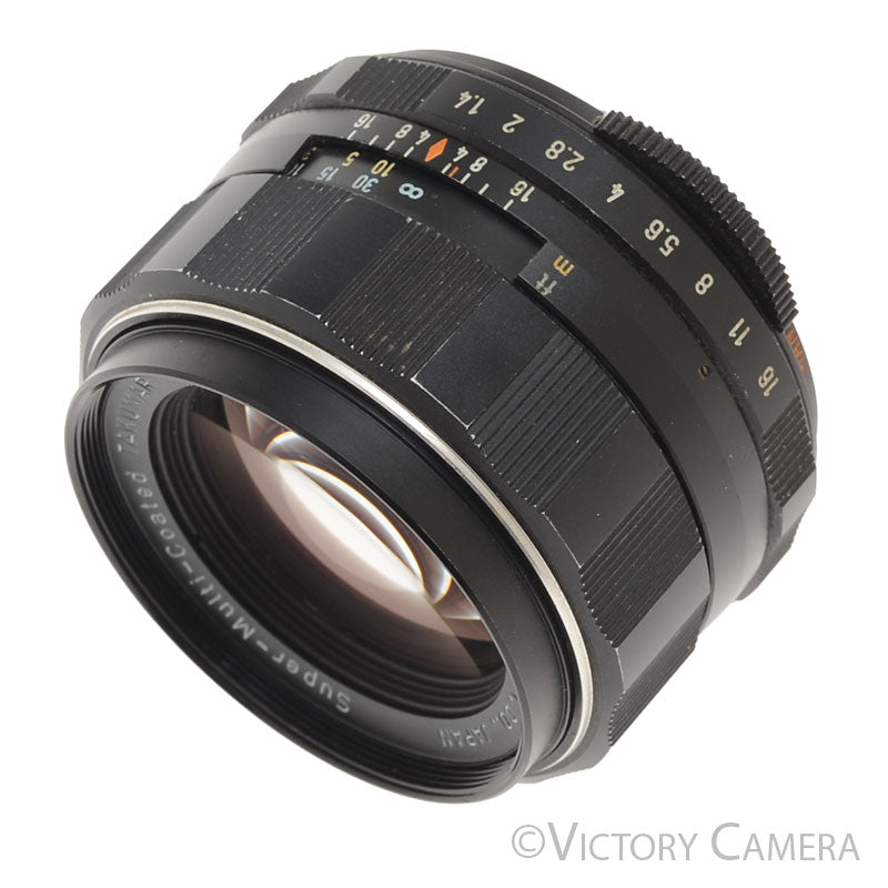 Pentax Super-Takumar 50mm f1.4 M42 Screw Mount Thorium Glass Lens [GOOD] - Victory Camera