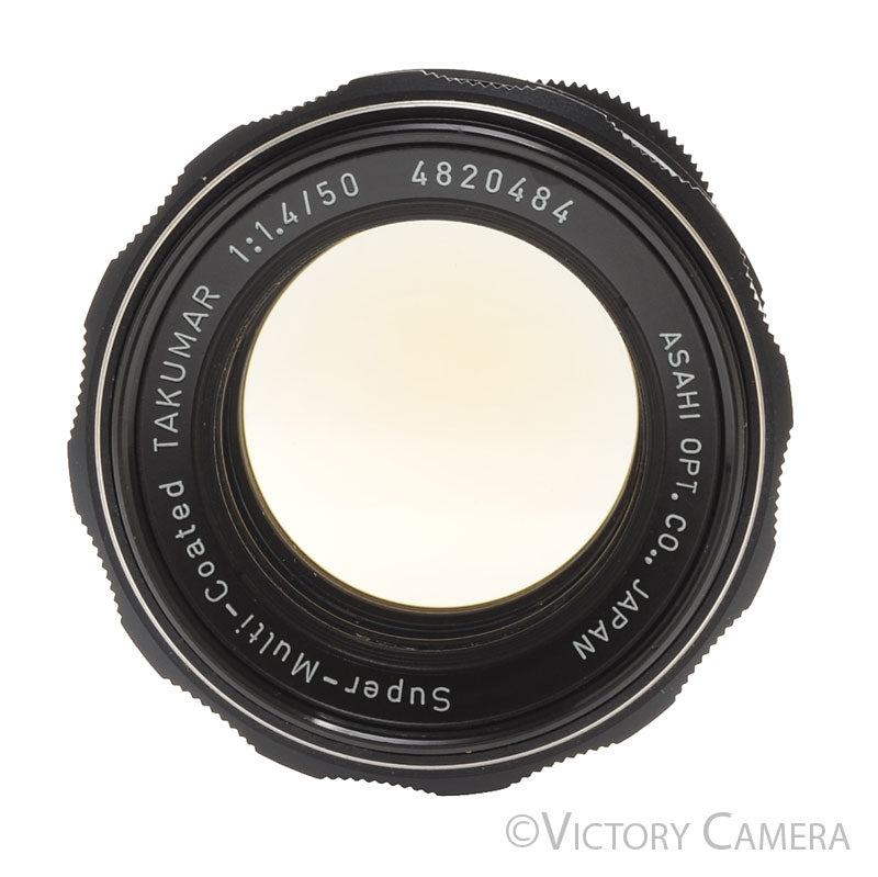 Pentax Super-Takumar 50mm f1.4 M42 Screw Mount Thorium Glass Lens [GOOD] - Victory Camera