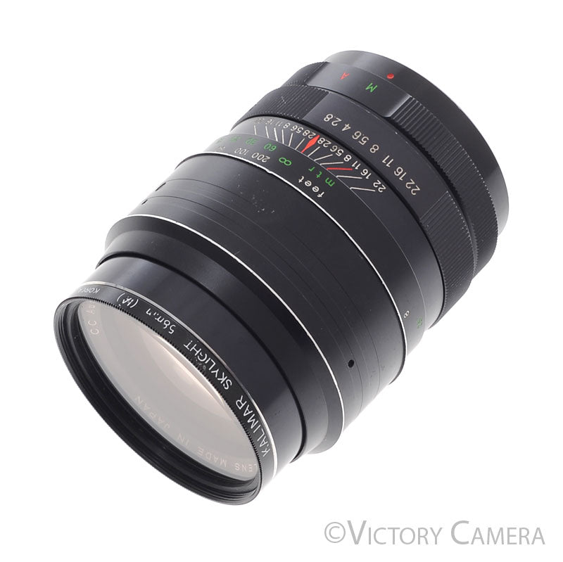 Petri C.C. Auto 135mm f2.8 Telephoto Portrait Lens For M42 Mount - Victory Camera