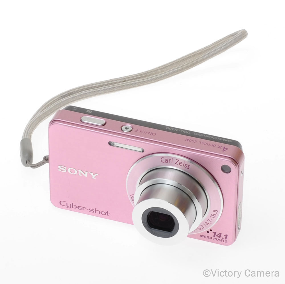 Sony Cybershot DSC-W350 Pink 14.1mp Digital Point & Shoot Camera [EXC+] - Victory Camera