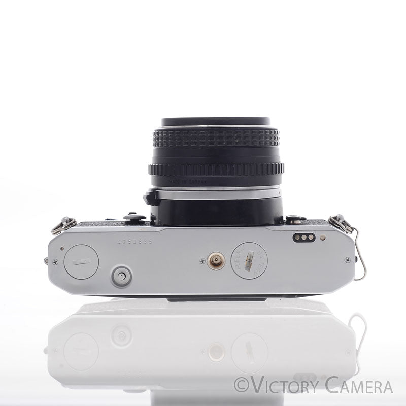 Pentax MX Chrome 35mm Camera w/ 50mm f1.7 Prime Lens -New Seals- [EXC] - Victory Camera