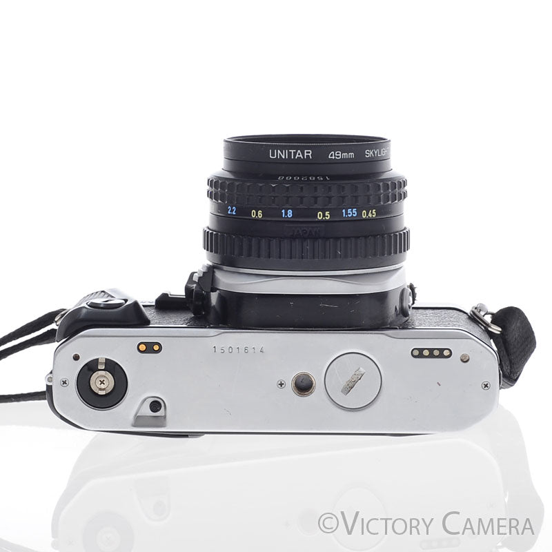 Pentax Super Program Chrome 35mm Film Camera w/ 50mm f1.7 Lens [EXC]