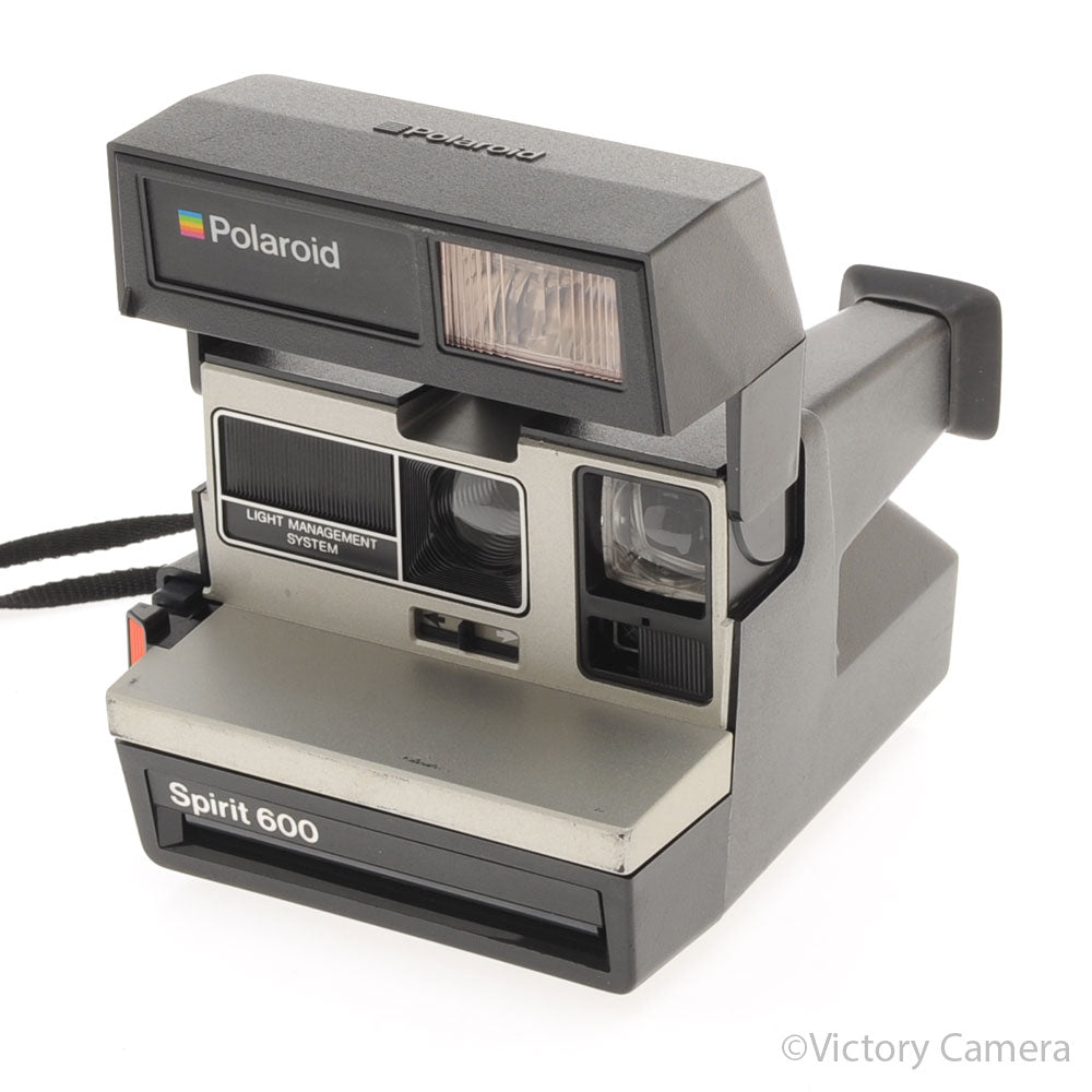 Polaroid Spirit 600 Black & Chrome Instant Film Camera [EXC+] - Victory Camera
