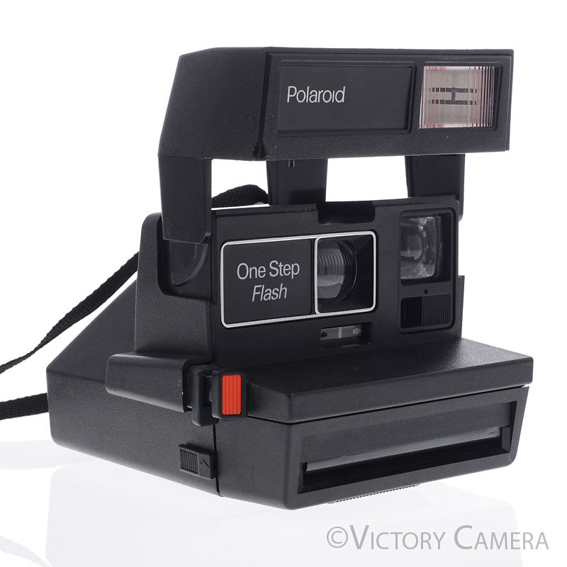 Polaroid One Step Flash 600 Black Instant Film Camera  [EXC+] - Victory Camera