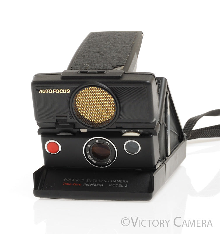 Polaroid SX-70 SX70 Time-Zero AutoFocus Model 2 Black Instant Film Cam