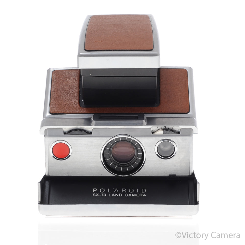 Polaroid SX-70 SX70 Chrome & Leather Camera [EXC-] image 1