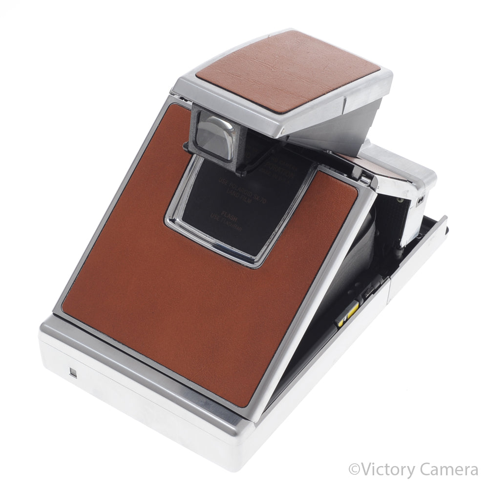 Polaroid SX-70 SX70 Chrome & Leather Camera [EXC+] image 3