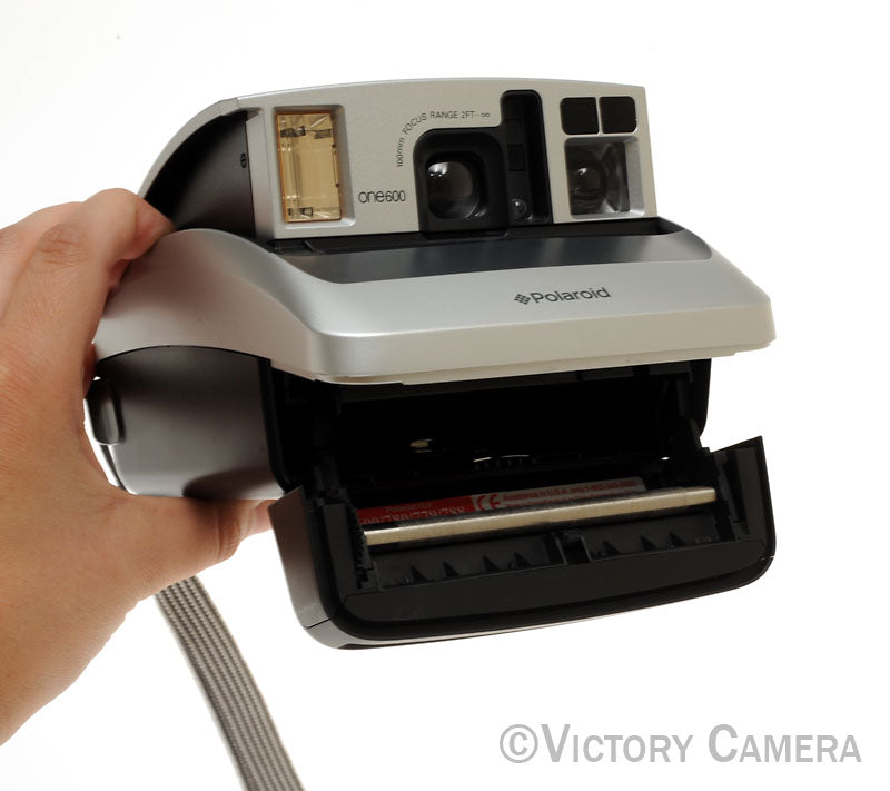 Polaroid One600 One 600 Silver Instant Film Camera  [EXC+] - Victory Camera