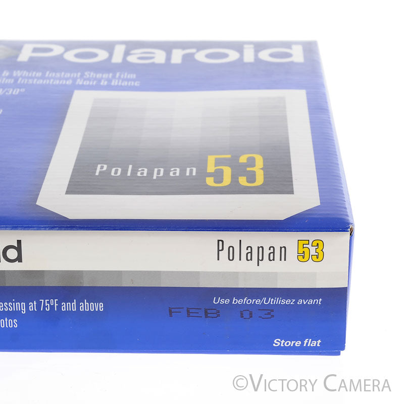 Polaroid Polapan 53 B&W Instant Film -Sealed, 20 Sheets, exp. 2003- [AS-IS]