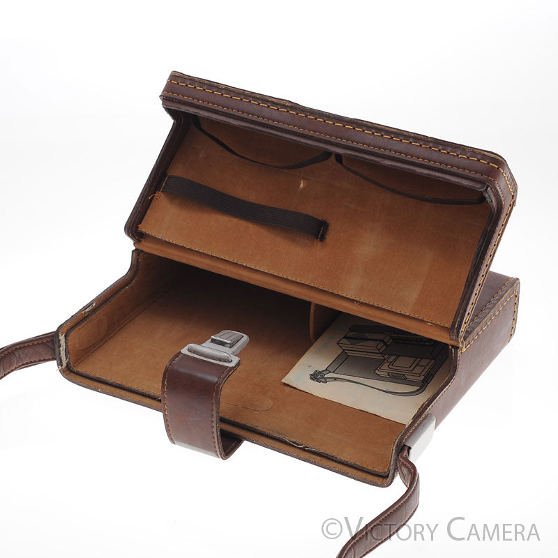Polaroid SX-70 SX70 Brown Leather Camera System Case [EXC] - Victory Camera