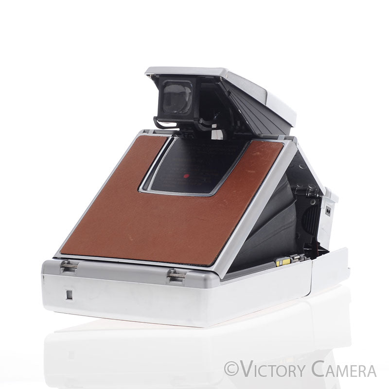 Polaroid SX-70 SX70 Alpha 1 Chrome & Leather Camera [GOOD] - Victory Camera