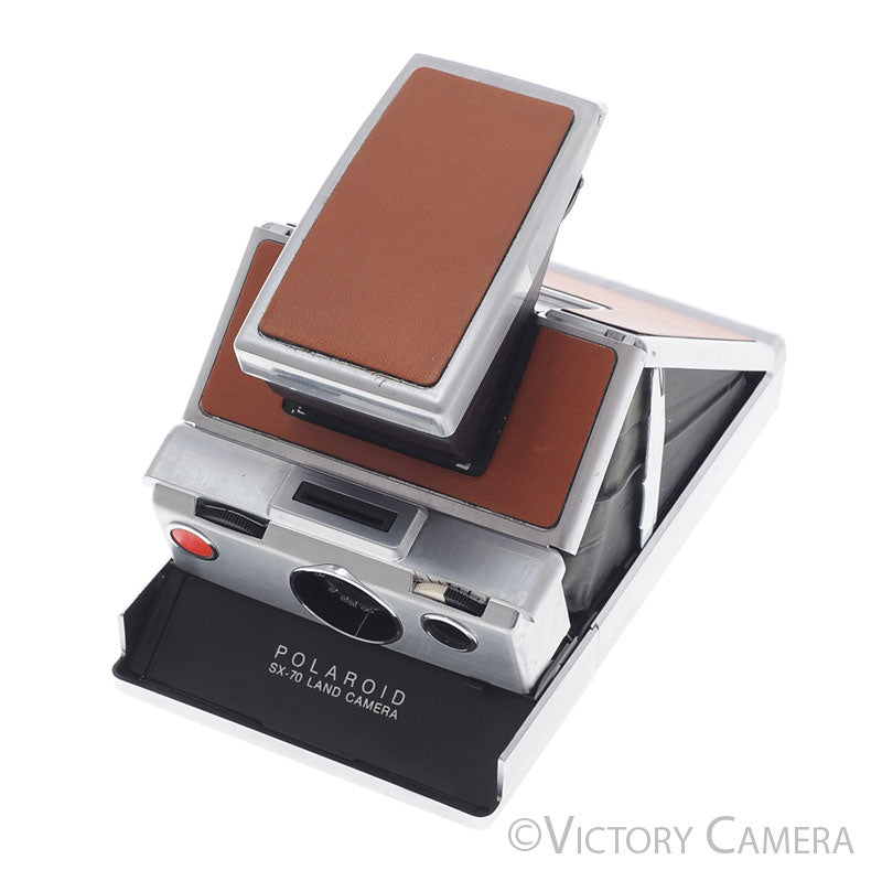 Polaroid SX-70 SX70 Chrome & Leather Camera  [EXC] - Victory Camera