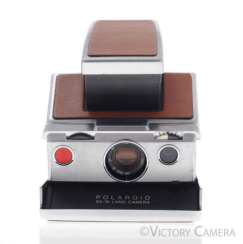 Polaroid SX-70 SX70 Chrome & Leather Camera  [EXC] - Victory Camera