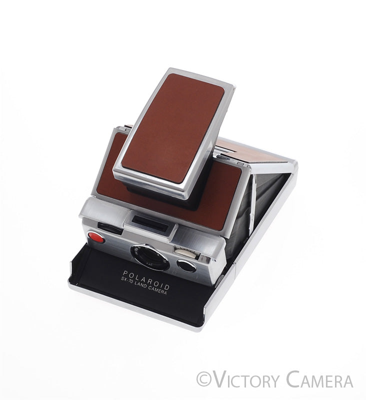 Polaroid SX-70 SX70 Chrome & Leather Camera -Brooklyn Film Camera- [EXC+] - Victory Camera