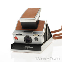 Polaroid SX-70 SX70 Chrome & Leather Camera w/ Case [EXC]