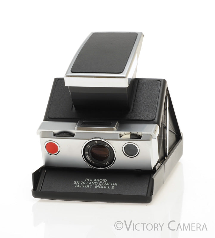 Retrospekt Polaroid SX-70 Alpha 1 Model 2 Black (600 Converted) [EXC+] - Victory Camera