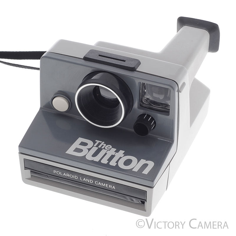 Polaroid "The Button" SX-70 Grey Land Camera Instant Film Camera [EXC] - Victory Camera