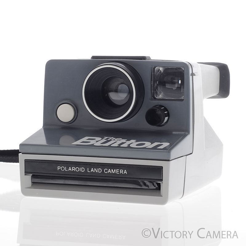Polaroid "The Button" SX-70 Grey Land Camera Instant Film Camera [EXC] - Victory Camera