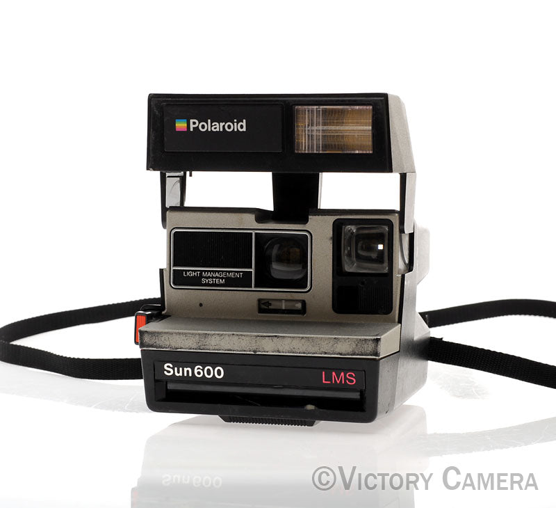 Polaroid Sun 600 LMS Black Instant Film Camera [EXC-]