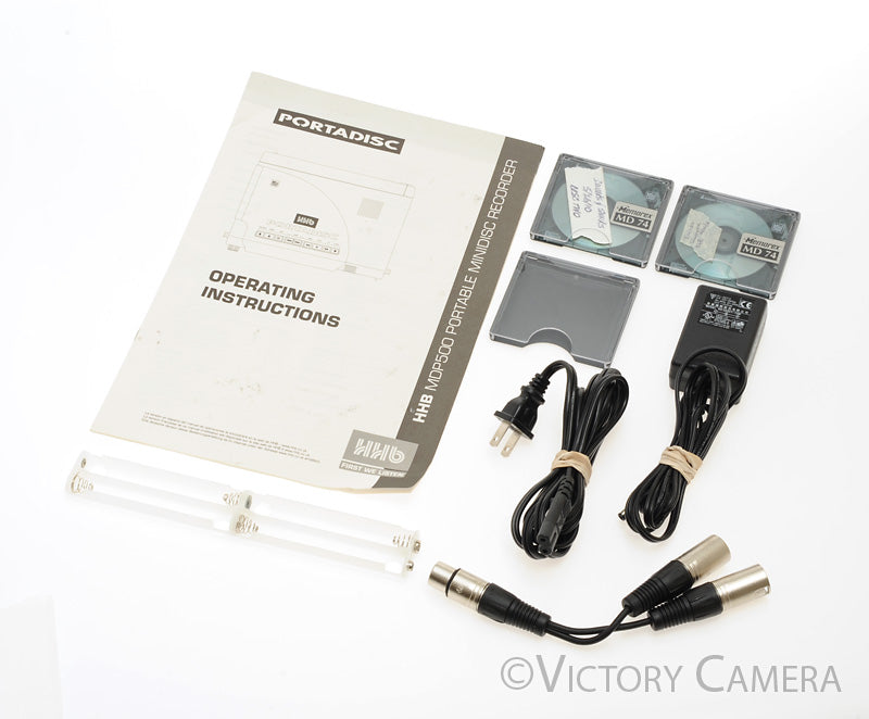 HHB Portadisc MDP 500 Professional Portable Field Minidisc Recorder [EXC+] - Victory Camera