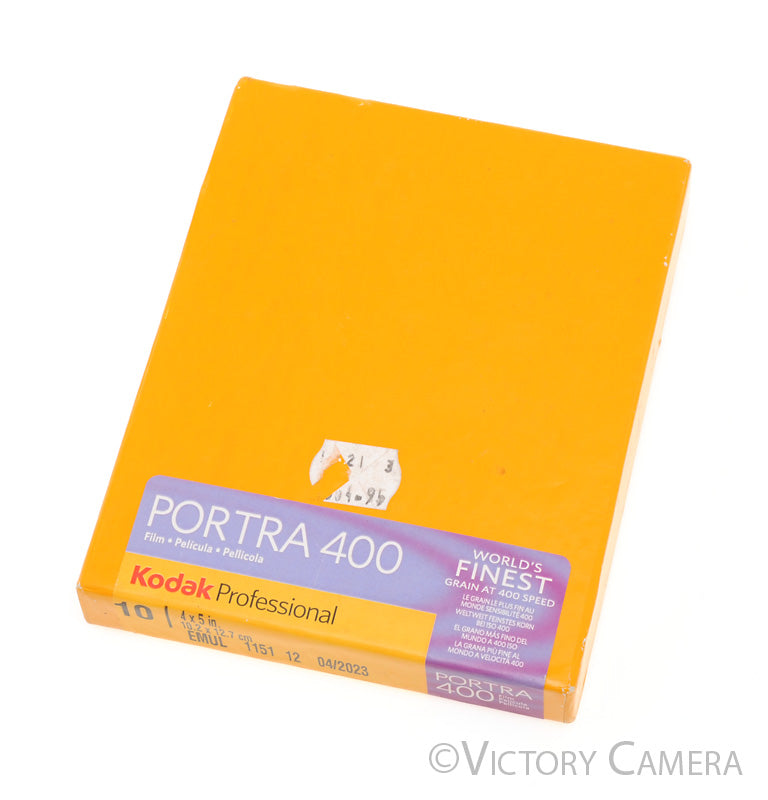 10 Sheets Kodak Portra 400 4x5 Film Expired 2023 [MINT] - Victory Camera