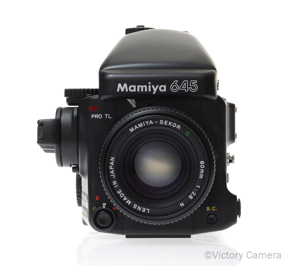 Mamiya 645 Pro TL Camera AE Metered Prism FE401 80mm f2.8 Lens [EXC+] - Victory Camera