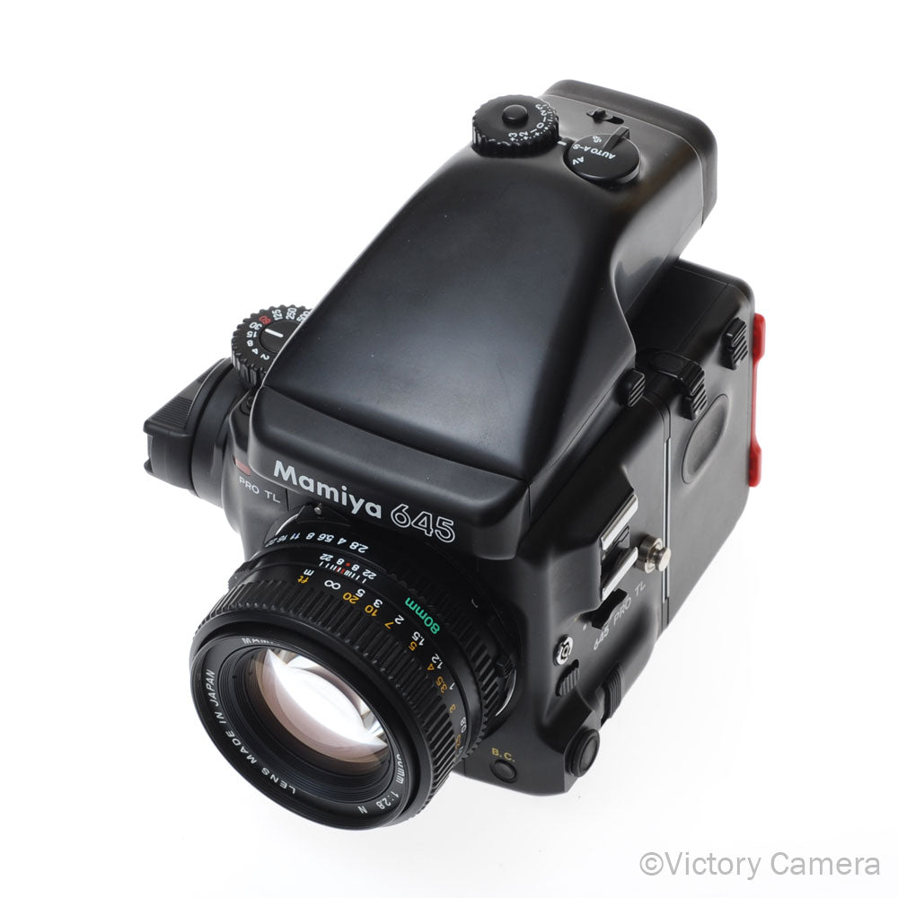 Mamiya 645 Pro TL Camera AE Metered Prism FE401 80mm f2.8 Lens [EXC+] - Victory Camera