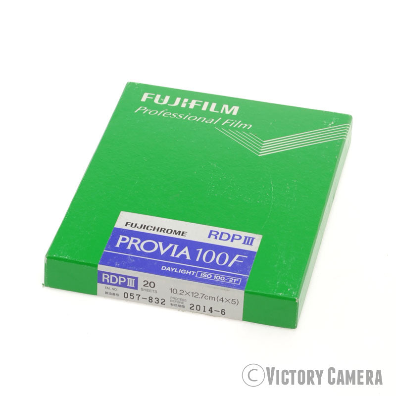 Fujifilm Provia 100F RDP III 4x5 Film Exp. 2014 Cold Stores 20 Sheets [GOOD] - Victory Camera