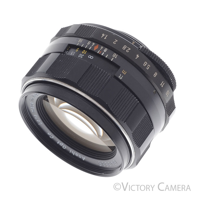 Pentax Super-Takumar 50mm f1.4 M42 Screw Mount Thorium Glass Lens [EXC] - Victory Camera