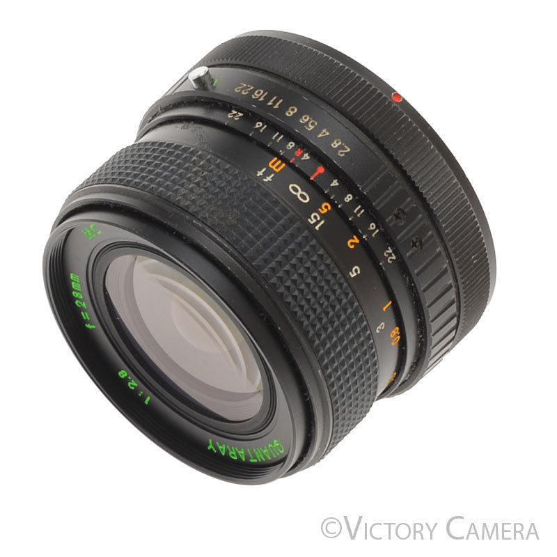 Quantaray 28mm f2.8 Wide Angle Lens Canon FD Mount [EXC+] - Victory Camera